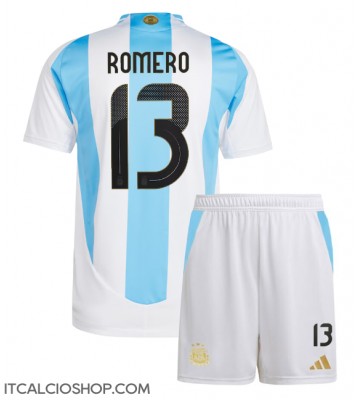 Argentina Cristian Romero #13 Prima Maglia Bambino Copa America 2024 Manica Corta (+ Pantaloni corti)